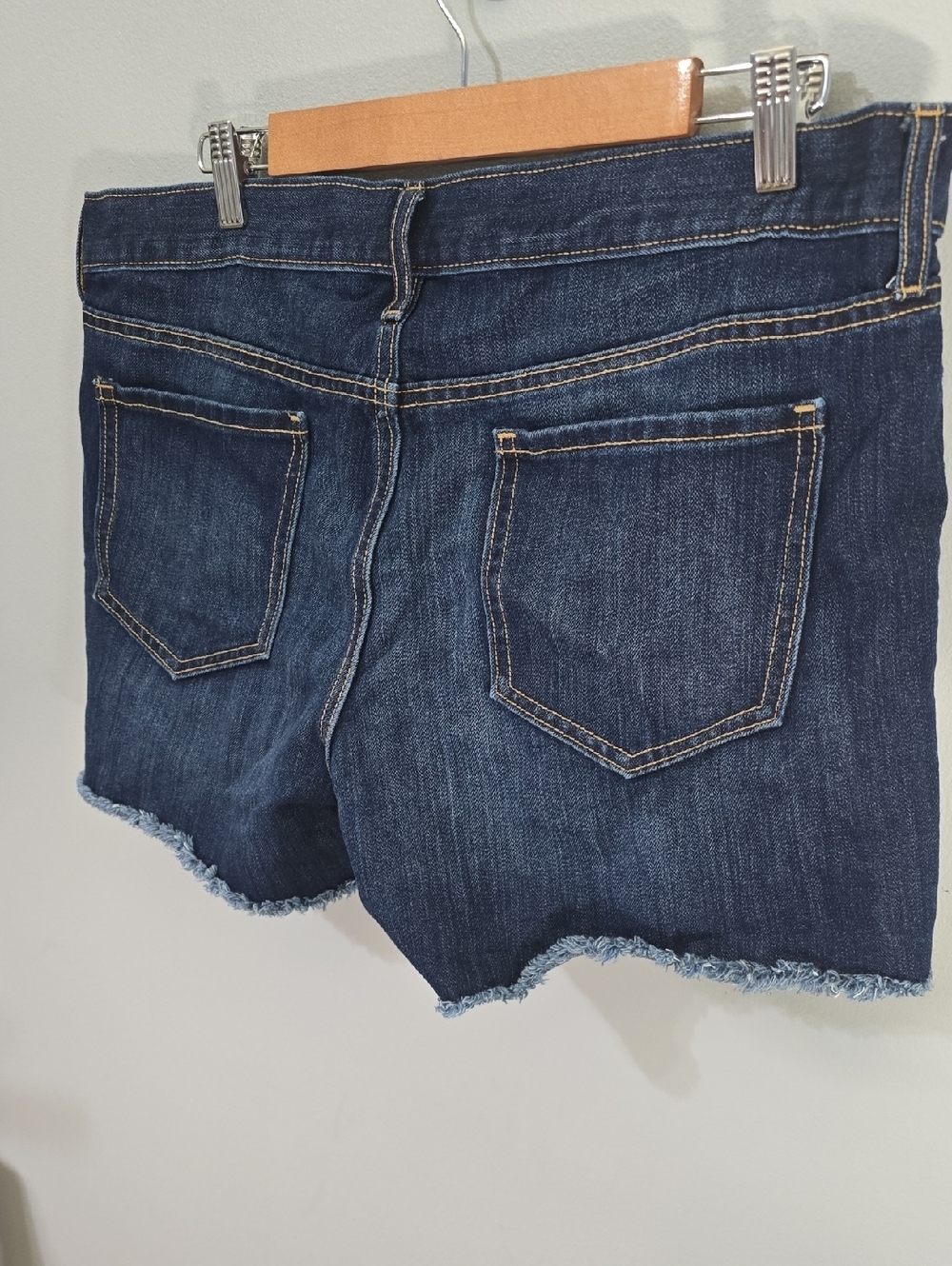 Old Navy Women's Size 14 Dark Blue Denim The Diva Shorts - Picture 8 of 11